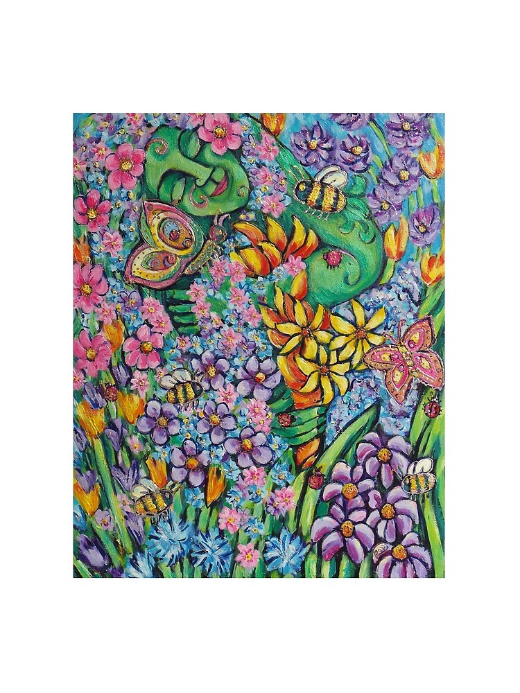 Thumbnail 3 of 3, Scarf, Spring Deva loving nature designed and sold by Roxiartwork.