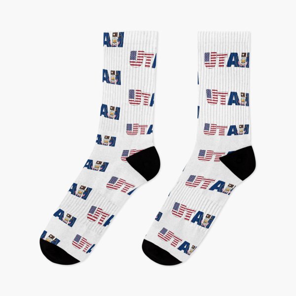 Item preview, Utah State Flag/ American Flag designed and sold by ElevenGraphics.