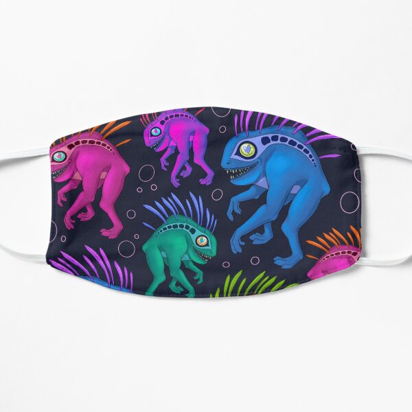 Arco Iris Murloc Mascarilla plana