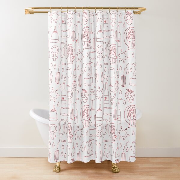 Strawberry Shower Curtains for Sale