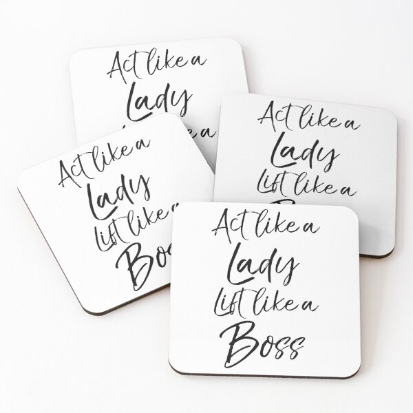 Artikelvorschau, Act Like a Lady Lift Like a Boss Funny Workout Quote entworfen und verkauft von TNDesignStudio.