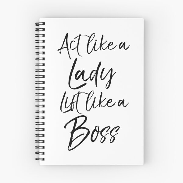 Item preview, Act Like a Lady Lift Like a Boss Funny Workout Quote designed and sold by TNDesignStudio.