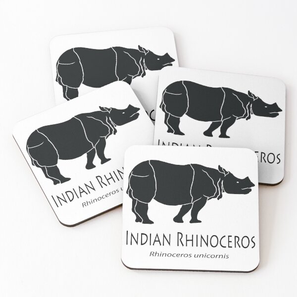 Item preview, Indian rhinoceros designed and sold by The Sleepy Monito.