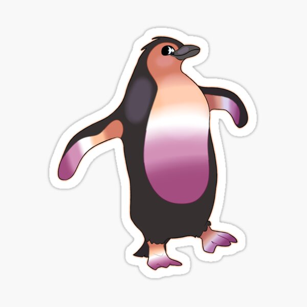 Lesbian Pride Penguin Sticker
