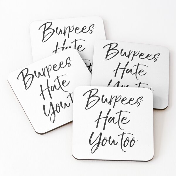 Item preview, Burpees Hate You Too Funny Workout Quote designed and sold by TNDesignStudio.
