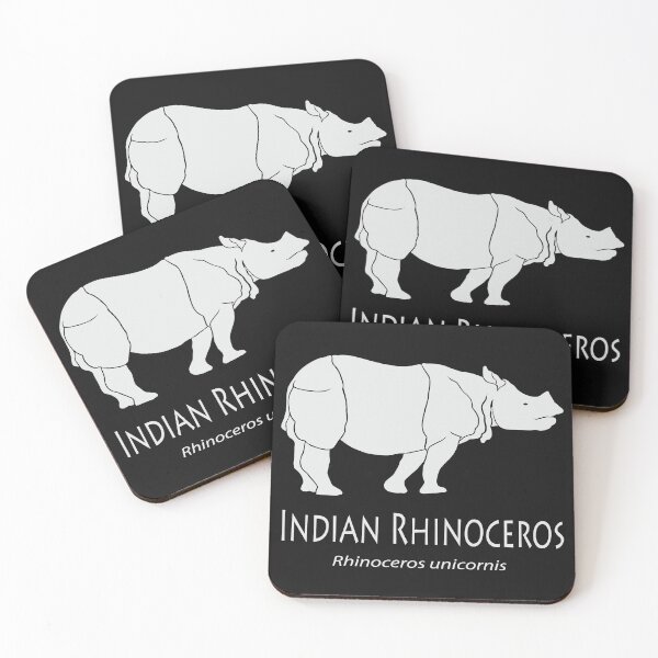 Item preview, indian rhinoceros designed and sold by The Sleepy Monito.