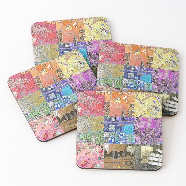 Item preview, rainbow collage designed and sold by theclevercorvid.