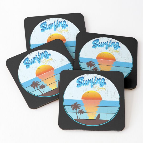 Item preview, Surfing Sunrise, Funny Idea Gift Retro Surfing, surfing lover. designed and sold by JUSTBEELEGANT.