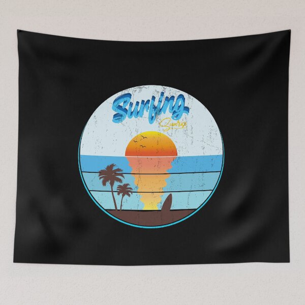 Item preview, Surfing Sunrise, Funny Idea Gift Retro Surfing, surfing lover. designed and sold by JUSTBEELEGANT.