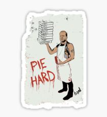 Pie Hard by Hanksy Sticker
