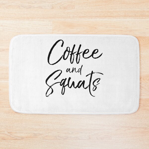 Item preview, Coffee and Squats Funny Workout Quote designed and sold by TNDesignStudio.