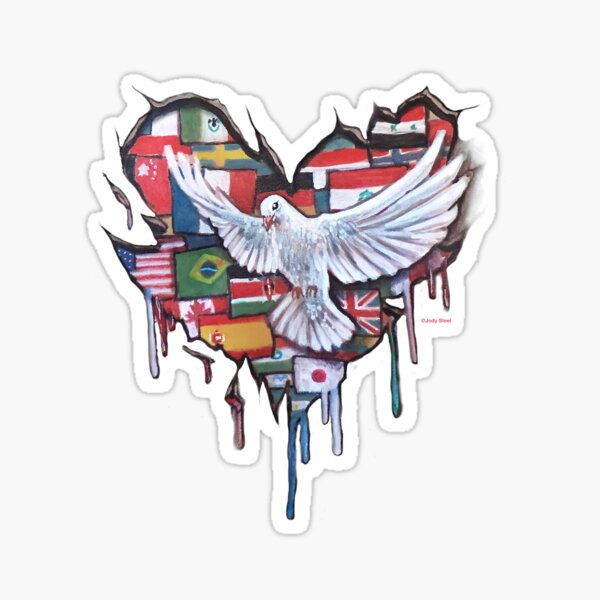 Peace by Jody Steel Sticker