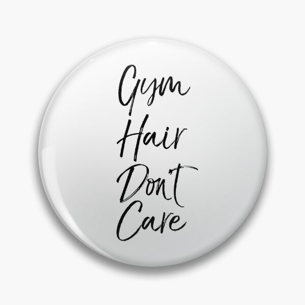 Item preview, Cute Gym Hair Don't Care Funny Workout Quote designed and sold by TNDesignStudio.
