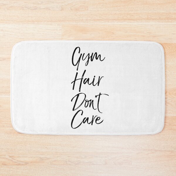 Item preview, Cute Gym Hair Don't Care Funny Workout Quote designed and sold by TNDesignStudio.