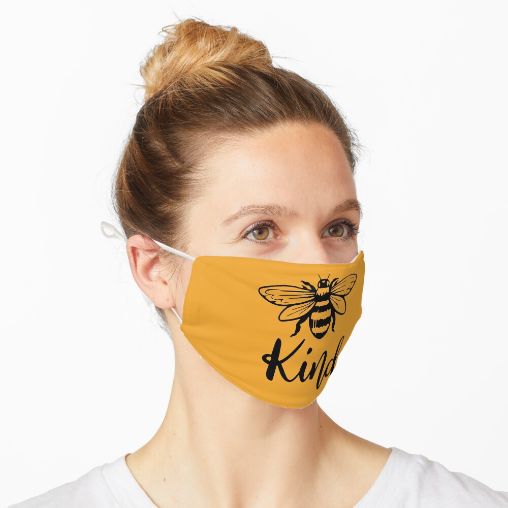 Bee Kind T-Shirt, Bee Happy Shirt, Mustard Color, Bee Shirt, Fall Shirt, Motivational Shirt, Inspirational Shirt, Adventure Shirt, Spring Shirt, Kindness Shirt, Camping Shirt, Mask