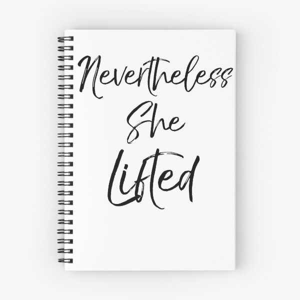 Item preview, Cute Nevertheless She Lifted Funny Workout Quote designed and sold by TNDesignStudio.