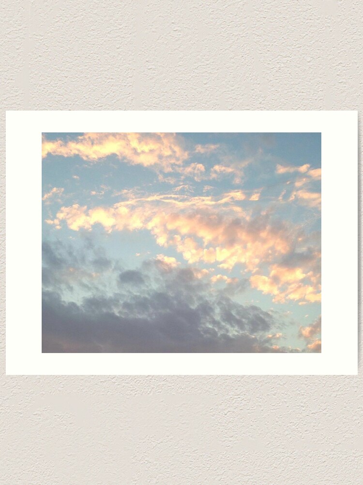Thumbnail 1 of 3, Art Print, Sunrise Sunset Aesthetic Clouds designed and sold by Freshfroot.