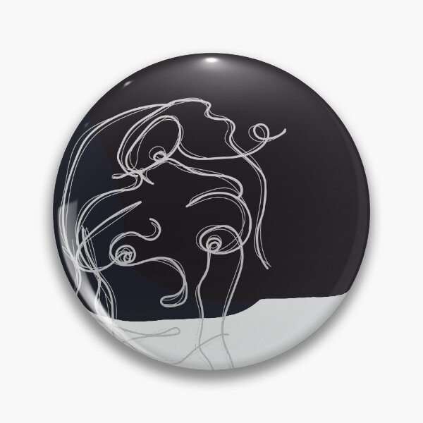 Item preview, Line drawing portrait illustration of face designed and sold by teanart.