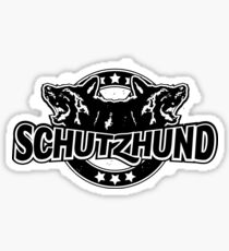 Baseball style Schutzhund for black or coloured background Sticker