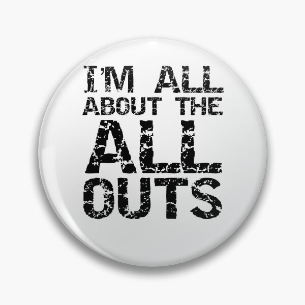 Item preview, Distressed I'm All about the All Outs Funny Workout Quote designed and sold by TNDesignStudio.