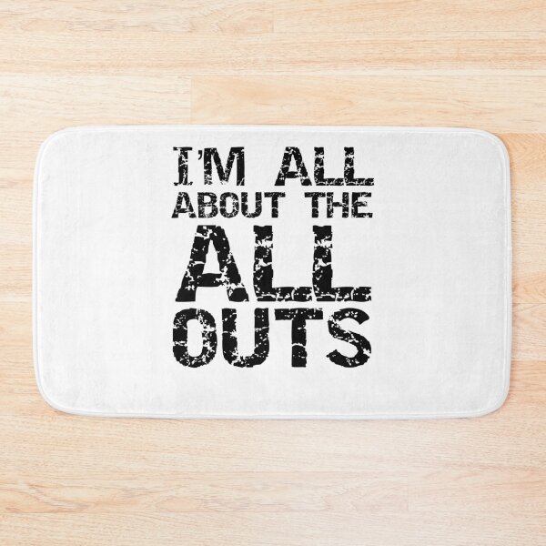 Item preview, Distressed I'm All about the All Outs Funny Workout Quote designed and sold by TNDesignStudio.