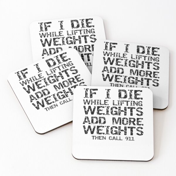 Artikelvorschau, Distressed If I Die While Lifting Weights Add More Weights then Call 911 Funny Workout Quote entworfen und verkauft von TNDesignStudio.