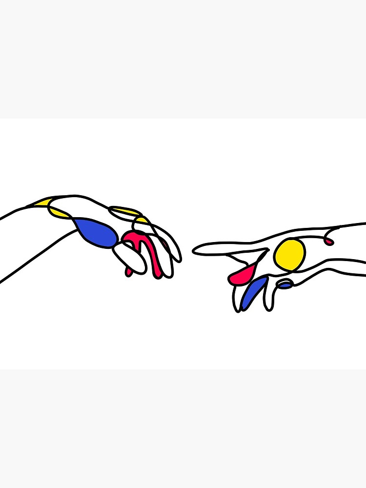 "Creation of Adam" Modern Art Design by KatyaCon
