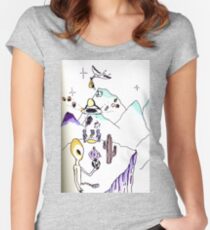 What a strange thing Women's Fitted Scoop T-Shirt