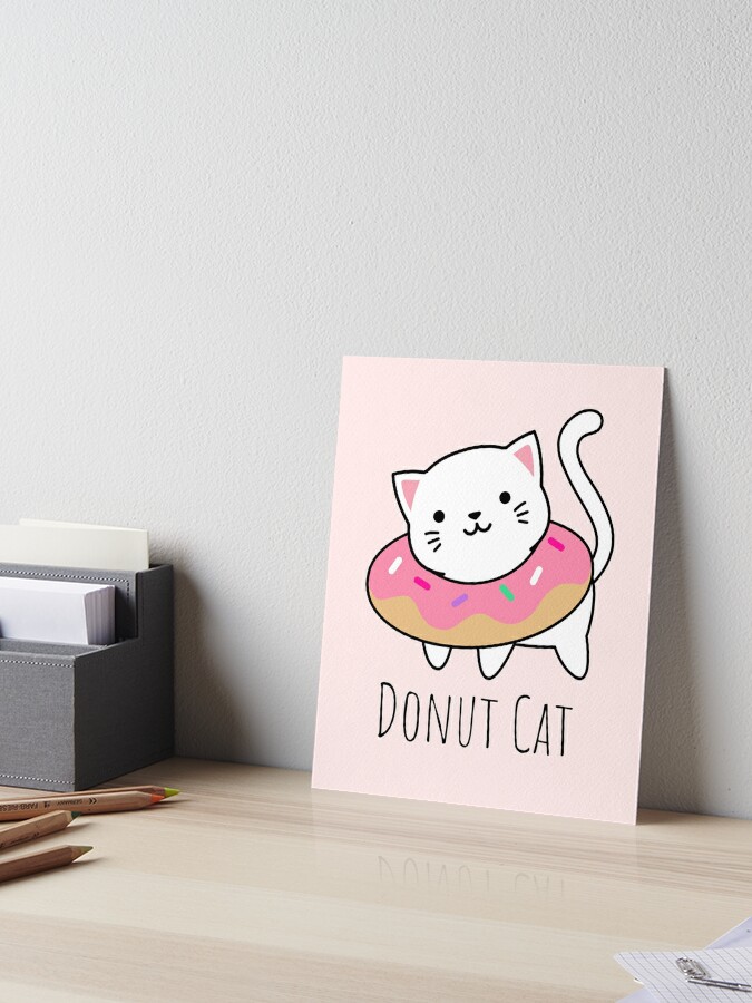 Cute Cat Gift for kitten lovers Colorful Art Kitty' Sticker