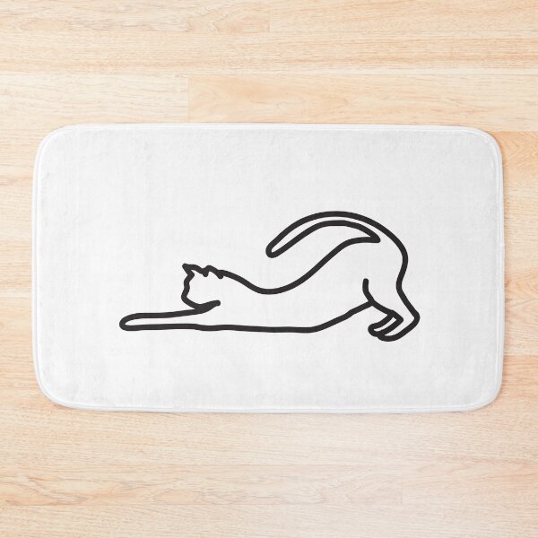 Item preview, Simple Cute Stretching Cat designed and sold by KunKhalil.