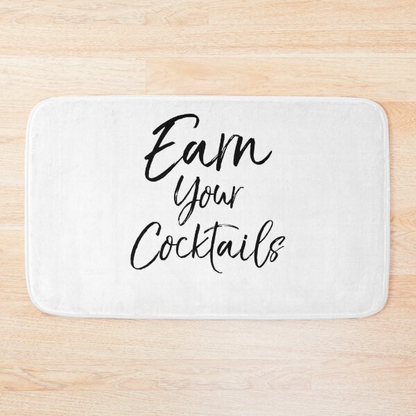 Item preview, Earn Your Cocktails Funny Workout Quote designed and sold by TNDesignStudio.
