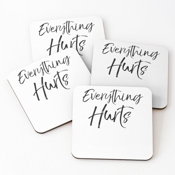 Item preview, Everything Hurts Funny Workout Quote designed and sold by TNDesignStudio.
