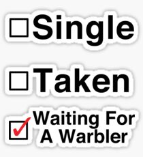 Waiting for a Warbler Sticker