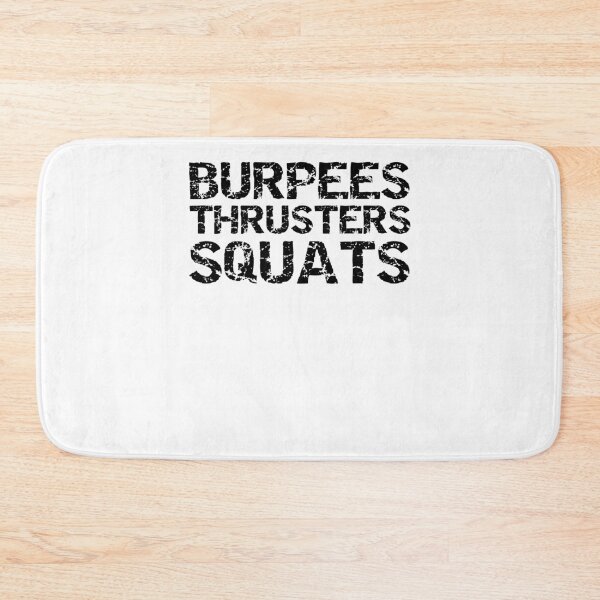Item preview, Exercise Gift Burpees Thrusters Squats Funny Workout Quote designed and sold by TNDesignStudio.