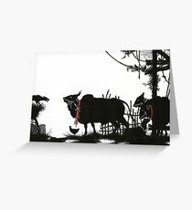The Dog in the Manger Greeting Card