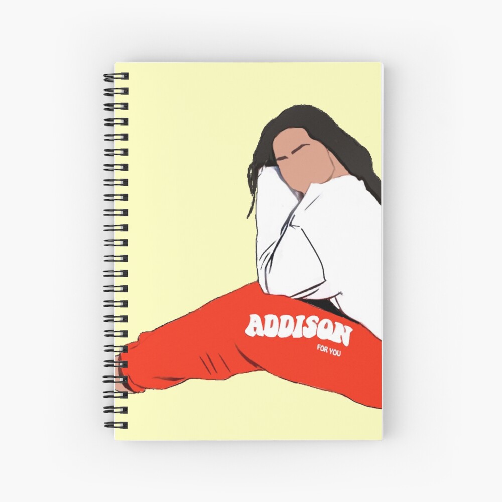 Addison Rae Drawing Spiral Notebook By Basakyavuz Redbubble