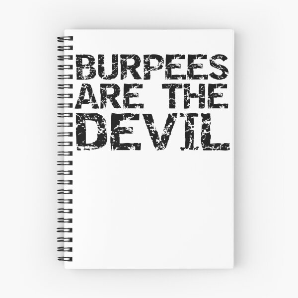Artikelvorschau, Funny Burpees are the Devil Funny Workout Quote entworfen und verkauft von TNDesignStudio.