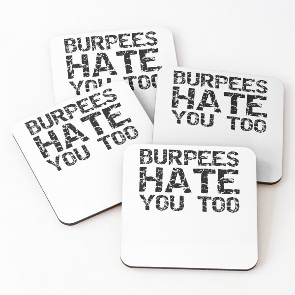 Item preview, Funny Burpees Hate You Too Funny Workout Quote designed and sold by TNDesignStudio.