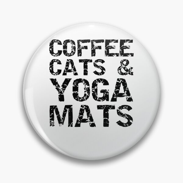 Item preview, Funny Coffee Cats & Yoga Mats Funny Workout Quote designed and sold by TNDesignStudio.