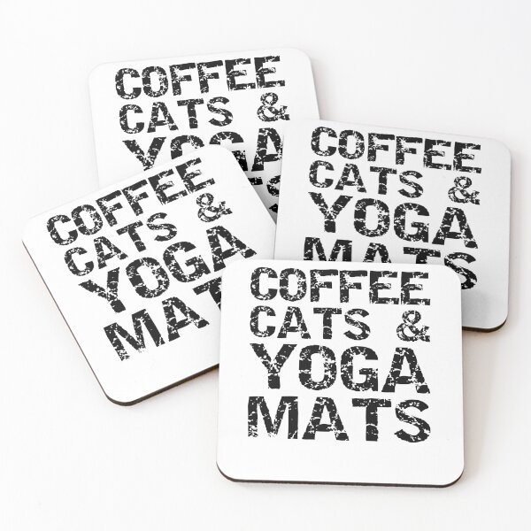 Artikelvorschau, Funny Coffee Cats & Yoga Mats Funny Workout Quote entworfen und verkauft von TNDesignStudio.