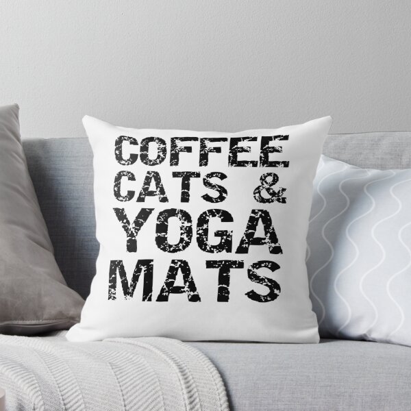 Artikelvorschau, Funny Coffee Cats & Yoga Mats Funny Workout Quote entworfen und verkauft von TNDesignStudio.