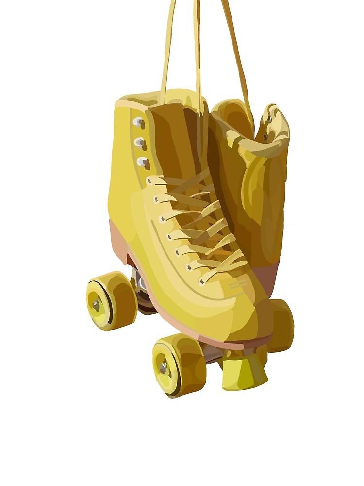 "Yellow Roller Blades " Canvas Print for Sale by KristenMasnyj Redbubble