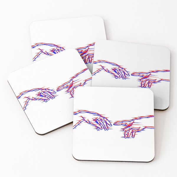 Item preview, White 3D Creation of Adam w/ glitch designed and sold by ArtOnCaffeine.