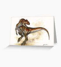Allosaurus Greeting Card