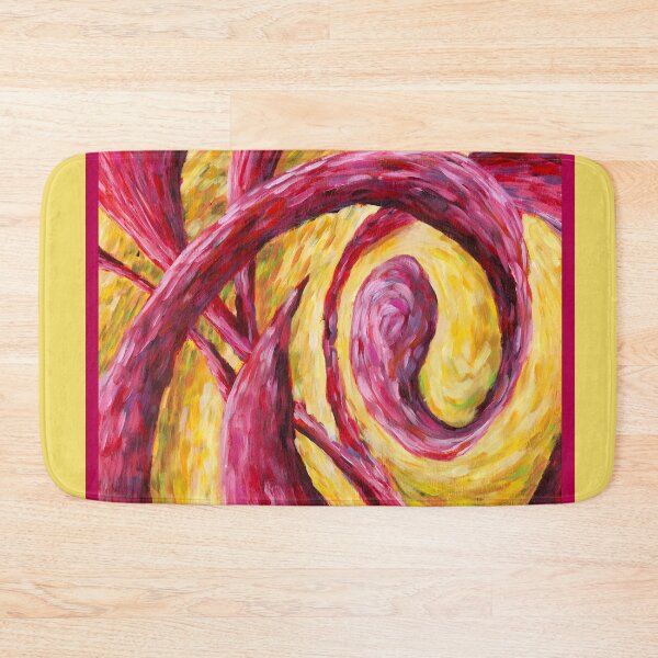 Item preview, Tangle, Red & Yellow Abstract Swirls by Courtney Hatcher designed and sold by cghatcherart.
