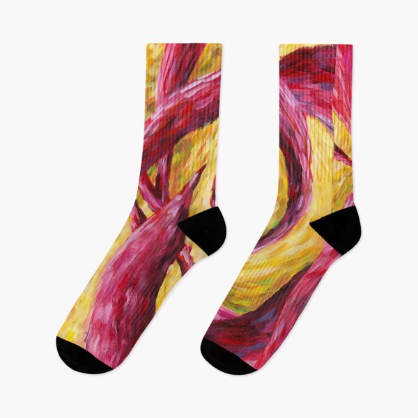 Item preview, Tangle, Red & Yellow Abstract Swirls by Courtney Hatcher designed and sold by cghatcherart.