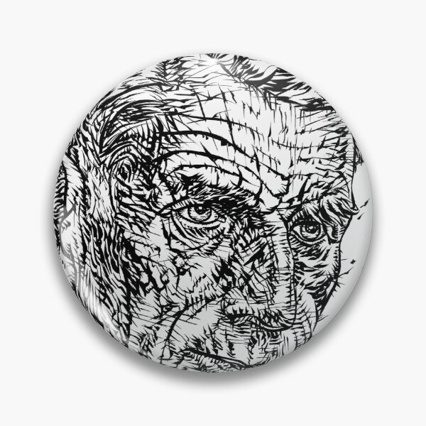 Item preview, SAMUEL BECKETT ink portrait.1 designed and sold by lautir.