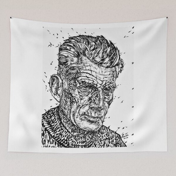 Item preview, SAMUEL BECKETT ink portrait.1 designed and sold by lautir.