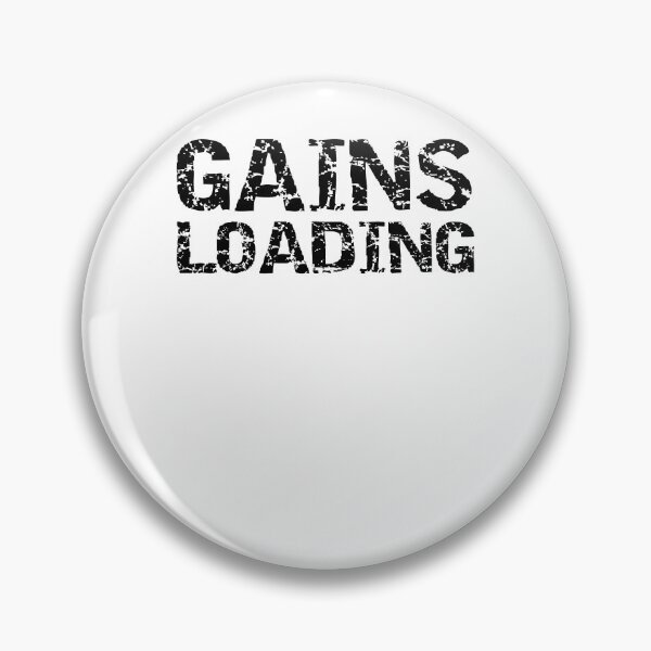 Artikelvorschau, Funny Gains Loading Funny Workout Quote entworfen und verkauft von TNDesignStudio.