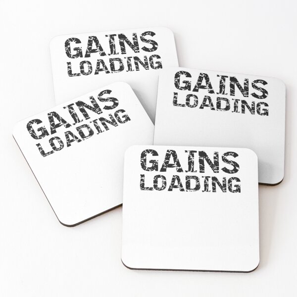Item preview, Funny Gains Loading Funny Workout Quote designed and sold by TNDesignStudio.